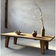 (BB01) Bàn Ngồi Bệt Gỗ Thông Nhật Vintage Rustic Xưa Cũ