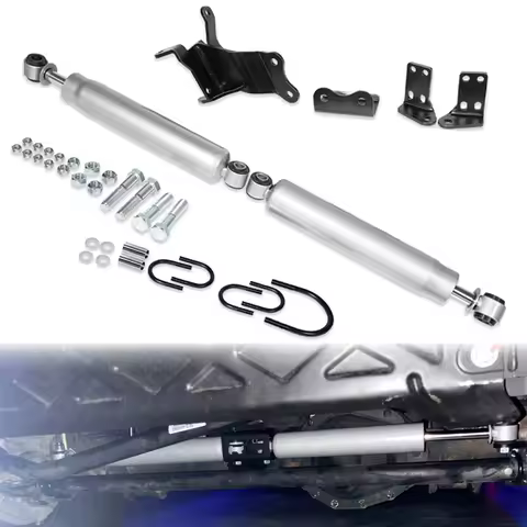 Rough Country N3 Dual Steering Stabilizer for 18-24 Jeep JL/Gladiator JT - 87304 Replacement Part fo