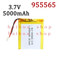 3.7V 5000mAh 955565   Polymer Lithium Battery Lithium Ion Battery For Power Bank GPS 100% Real Capac
