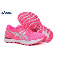 2024 High quality [ASICS GEL-NIMBUS 22 Ladies Padded Stable Impact Absorption Pink Silver