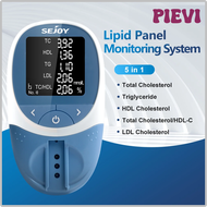 PIEVI Medical 5 In 1 Blood Lipid Meter Cholesterol Test Kit,tc,hdl,tg,ldl,tc/hdl With 10pc Test Strips Lancet Kit Hypertension Monitor AVBEB