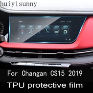 HYS TPU screen protector film For Changan CS15 2019 Car radio GPS navigation film LCD screen  protective film Anti-scratch