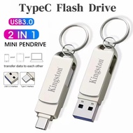 2 in 1 Usb Flash Drive 512GB TypeC Flash Drive 1TB Otg Pendrive For Phone Pendrive Storage