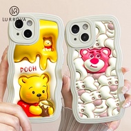 OPPO Reno 8T 5G Reno 8T 4G Reno 8Z 5G Reno 7Z 5G Reno 8 5G Reno 8 4G Reno 7 4G Reno 6 5G Reno 5 Reno 4F Reno 2F Cute Honey Pot Winnie the Pooh Silicone Phone Case