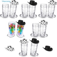 AROMA 24/33 Pcs Cowboy Boot Shot Glasses, Portable Lightweight Mini Plastic Boot Cups Set, Cute Food