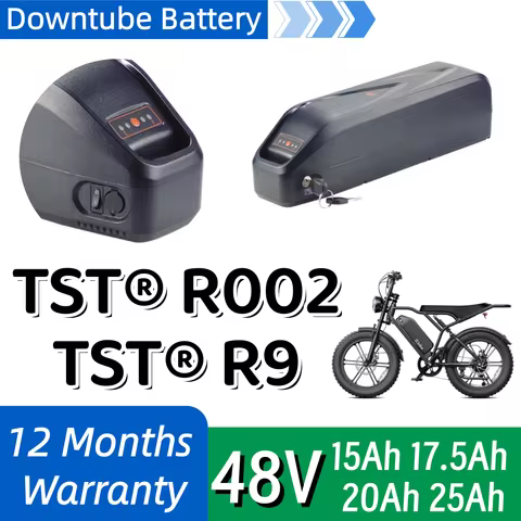 48V TST R002 R9 20'' 1500W Full Suspension Moped-style EBike 15Ah 17.5Ah 20Ah 25Ah Downtube Battery 