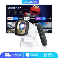 Salange HY260PRO Mini Smart Projector Native 1080P Auto Focus 4K Android 11 Dual Wifi BT5.4 With Air