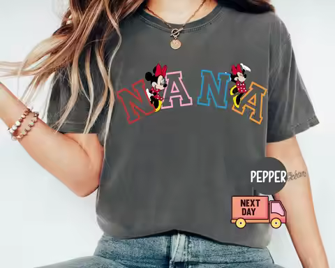 Minnie Nana Shirt, Nana T-Shirt, Nana Tee, Cute Nana Shirt, Gift for Nana, Grandma Gift, Grandmother