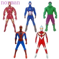 NORMAN Action Figure Figure Toy 17cm Super Hero Dolls Captain America Hulk Iron Man Collection Model