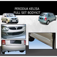 PERODUA KELISA FULL SET BODYKIT FRONT SKIRT, SIDE SKIRT, REAR SKIRT MATERIAL PU GETAH