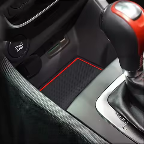 10Pcs Car Door Groove Anti-Slip Mat Cup Slot Non-Slip Pad Interior Storage Coaster Mats Universal Fi