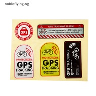 Nobleflying GPS TRACKING Alarm Sticker Reflective WARNING Motorcycle Bike Anti-Theft Sticker SG