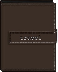 Pioneer Photo Albums 36-Pocket 4 by 6-Inch Embroidered "Travel" Strap Sewn Leatherette Cover Photo A