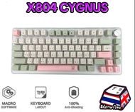 NUBWO X804  BLUS SW /RED SW  CYGNUS 75%+Knob Mechanical Keybord (มีสาย) Hot-Swap 3pin Macro Mini RGB