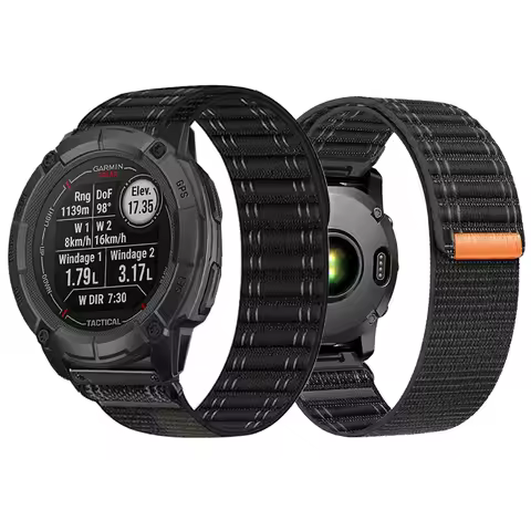 Woven Nylon Band For Garmin Instinct 2X Strap Quick Fit 22 26mm Bracelet for Fenix E 8 7 7X Pro Fore
