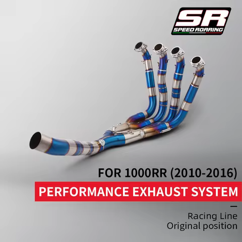 60mm Motorcycle Exhaust Header Link Pipe For S1000RR 10-18 S1000R 15-18 Motorcycle Muffler Escape Mi