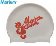 全新 Marium 超酷炫矽膠顆粒泳帽 【魔力游泳用品館】白色款式下標區