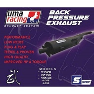 UMA RACING Y15ZR Y16 135lc lc lc v8 EXHAUST S-SPEC 28MM X32MM Exhaust STANDARD CUTTING BACK PRESSURE