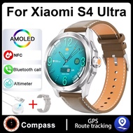 New For Xiaomi S4 Ultra Outdoor Sports Smart Watch Men 1.53 inch AMOLED NFC GPS Compass Heart rate W