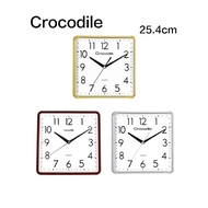 100 Crocodile Quiet Sweep Square Analogue Wall Clock CW8171(CW8171AKS1. CW8171JKS2. CW8171WKS)
