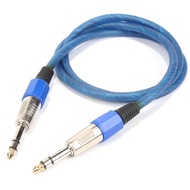 【1.5M/3M/5M/10M】6.35mm 1/4 inch Male to Male Stereo to stereo Jack Audio Aux Cable Adapter Jack Audio Cable Double Guitar Mixer