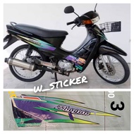 Striping Lis Suzuki Shogun Kebo Shogun R 2000 Hitam Hijau