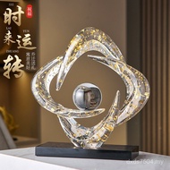 Office Premium Resin Crafts Home Accessories Time to Run Living Room Entrance Chinese Style New Orna