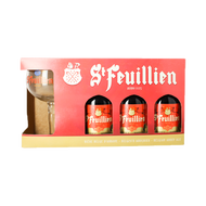 神福來修道院聖誕啤酒杯組禮盒(3酒1杯) St Feuillien Noel Gift Pack