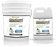 GlazeGuard Gloss Floor Sealer Wall Sealer for Ceramic, Porcelain, Stone Tile Surfaces (4 Gal - Prof Grade (2) Part Kit)