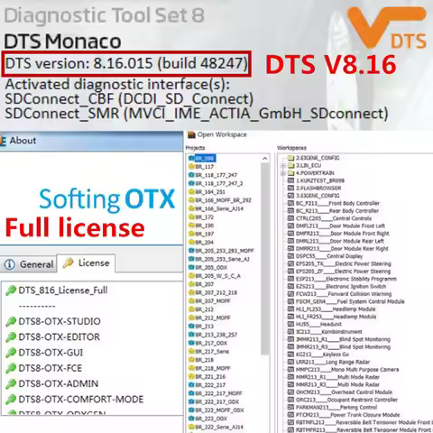 2023 best DTS Monaco V8.16 Full license for mb star c4 sd c5 vci c6 ECOM xentry/das Download and ins