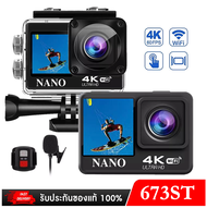 Nanotech Action CAMERA 4K 60FPS 20MP 2.0 Touch LCD EIS แบบ WiFi เว็บแคมกันน้ำกีฬาหมวกนิรภัย Video Cam go Sport Pro