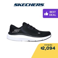 Skechers สเก็ตเชอร์ส รองเท้าผู้ชาย Men GOrun Pure 4 Tech Running Shoes - 246082-BKW Arch Fit Eco Flight Goodyear Rubber Machine Washable