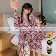 (BELLA HAZAHA) (LENGAN PANJANG) PYJAMAS MALAM RAYA SEDONDON IBU ANAK BY BELLA HAZAHA, KUALITI UPGRAD