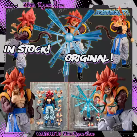 IN STOCK Demoniacal Fit SSJ4 Gogeta Anime Action Figures Dragon Ball GT 3.0 Super Saiyan 4 Gogeta Fi