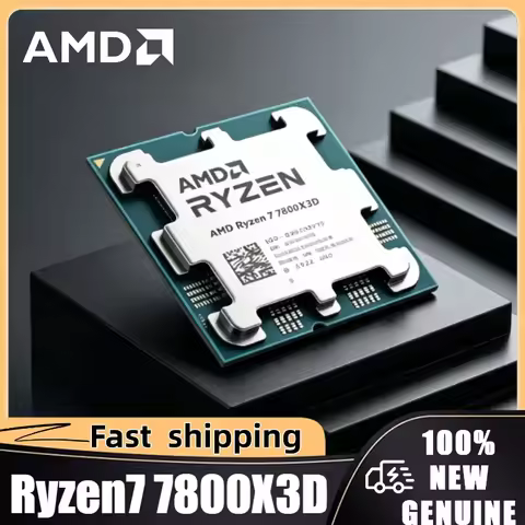 AMD Ryzen 7 7800X3D 5nm 4.2GHz L3=96M R7 7800X3D 120W DDR5 B650 Processor Socket AM5 8-Core 16-Threa