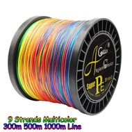X9 Braided Fishing Line 9 Strands Weaves PE Wire Multicolor Multifilament Fishing Line Sea Fishing B