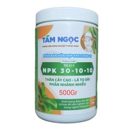 Phân bón lá NPK 30-10-10 + TE - Tám Ngọc - Lọ 500gr Dành cho cây con đến phát triển