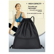 Drawstring Bag Beg Sukan Waterproof Oxford Gymsack Hiking Cycling Sport Backpack Beg Galas