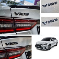 Toyota vios 2023 -2025+ ac100 car logo emblem frame carbon fiber pnp accessories vios baru skhongaut
