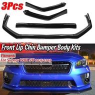 Gloss Black Front Bumper Lip Chin Bumper Splitter Diffuser Protector Cover Deflector Lips For Subaru