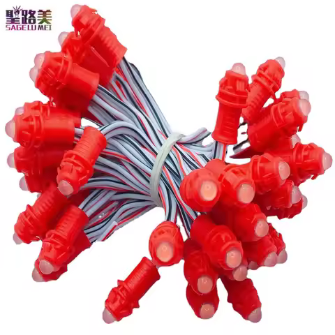 50pcs/ lot 10cm F9MM Single Color Led Pixel Modules DC12V IP67 Waterproof Point Lights For Led Displ