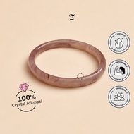 Zupazupazuu I Bangle Purple Agate 8MM - Bangle - Bangle Bracelet - Increase Balance Original Crystal