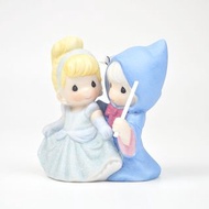 Precious Moments Disney Cinderella 仙度瑞拉公主與神仙教母 陶瓷 裝飾 擺件
