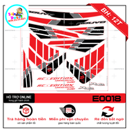 TEM XE NOUVO 5 NV SX (TEM RỜI NOUVO 5 SX) TRẮNG ĐỎ