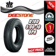 ยางรถตุ๊กๆ ยางรถพ่วงข้าง ยางรถกะป้อ ขนาด 5.00-10 รุ่น D100 ชนิด TT 8PR ยี่ห้อ DEESTONE