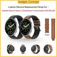 For Garmin Venu 4 Garmin Venu 3 Venu 2 , Garmin Vivoactive 4 , Garmin Forerunner 745 265 255 Leather