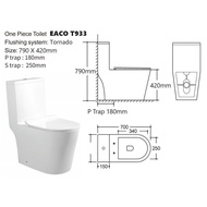 Turbo Tornado toilet bowl eaco T933