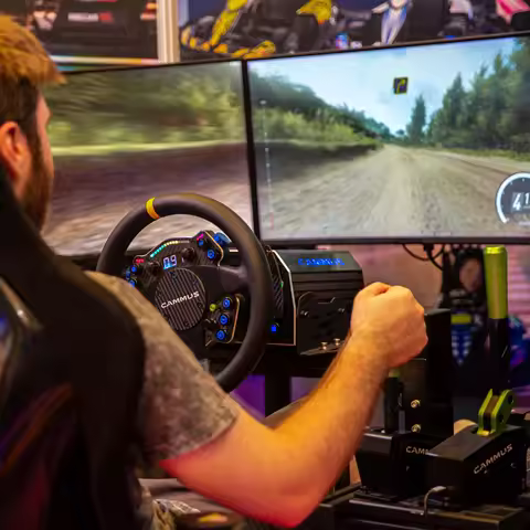 CAMMUS 15nm Direct Servo Motor Base Car Simulator Racing Wheel Pedals Set PC Steering Wheel for F1 2