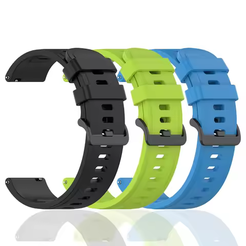 20mm 22mm Silicone Wrist Strap For Haylou GS RT RT2 RT3 RS3 RS4 PLUS GST Lite Bracelet For Haylou So