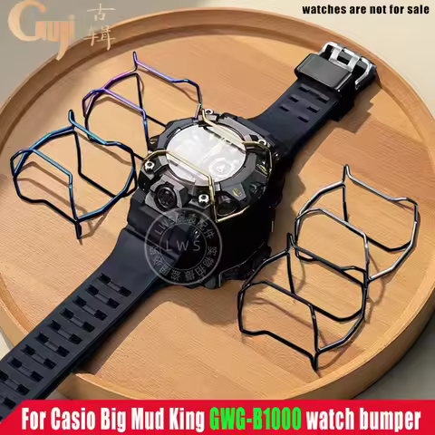 For Casio Big Mud King GWG-B1000 watch bumper Big Mud King 3rd generation Men Metal Anti-collision S